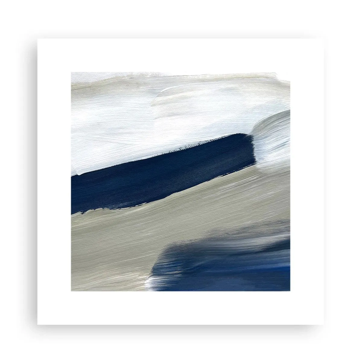 Plagát - Stretnutie s bielou - 30x30 cm