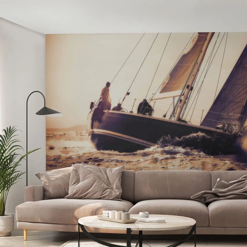 Fototapeta Premium Sand - Plav, námorník - Jachta, More, plachtenie - 100x70 cm