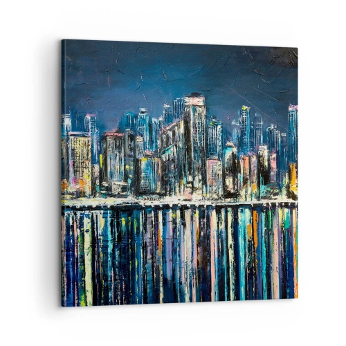Obraz na plátne - Kaskáda svetiel - 60x60 cm