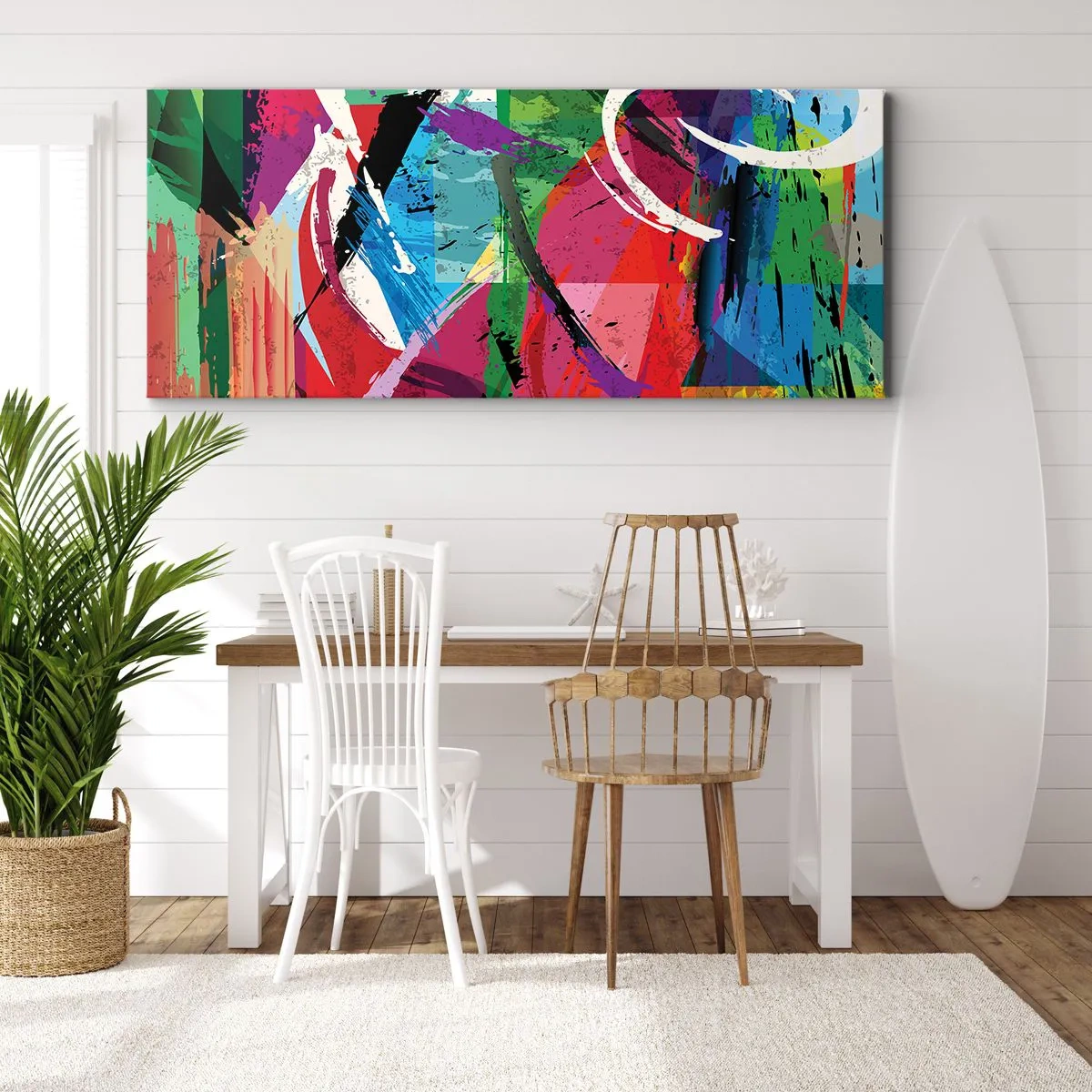 Obraz na plátne - Rýchlo, živo a čulo - 90x30 cm