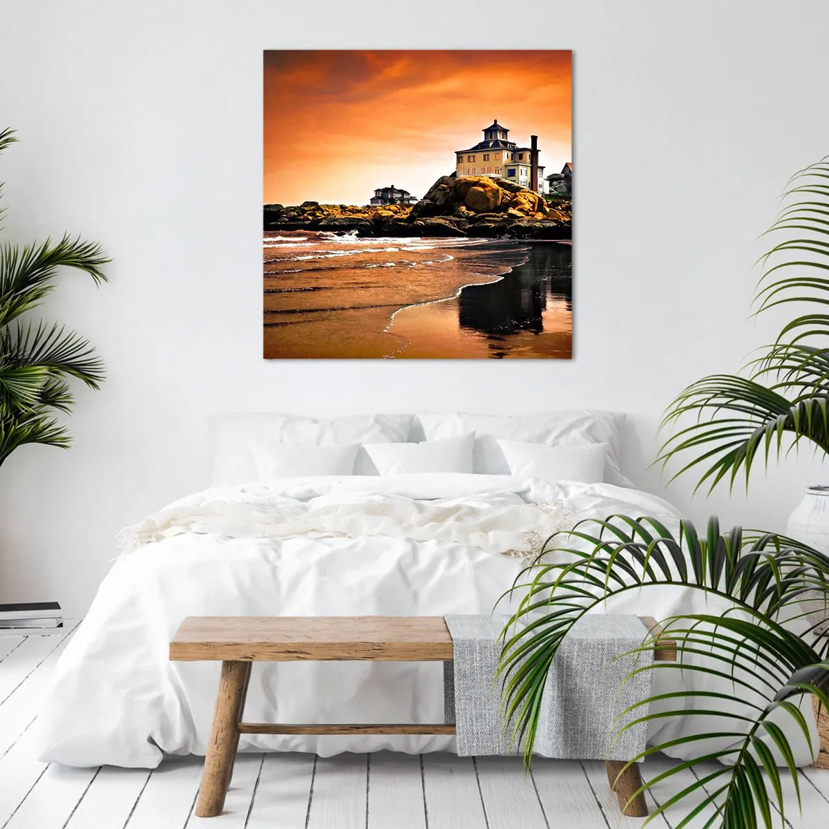 Obraz na plátne - Elegancia západného pobrežia - 60x60 cm
