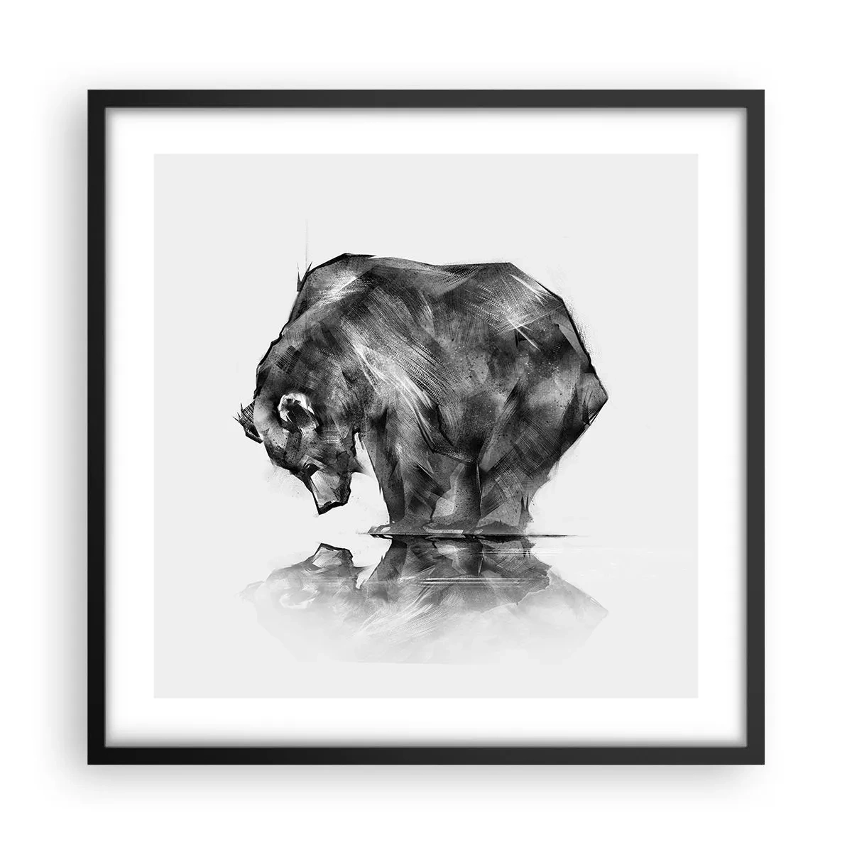 Plagát v čiernom ráme - Je príjemné sa stretnúť s niekým blízkym - 50x50 cm