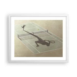 Plagát v bielom ráme - Dobývanie samého seba - 50x40 cm