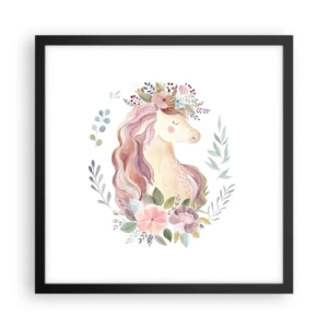 Plagát v čiernom ráme - Pozvánka do ríše rozprávok - 40x40 cm