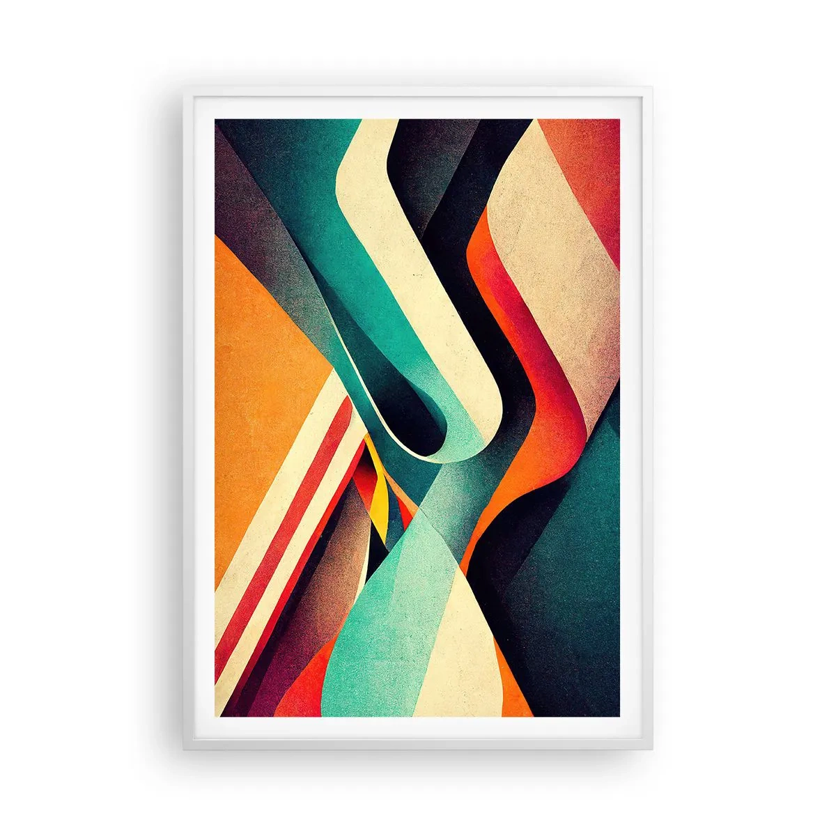 Plagát v bielom ráme - Intenzívna kompozícia - 70x100 cm