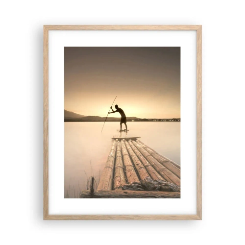 Plagát v ráme zo svetlého duba - Pred odpočinkom - 40x50 cm