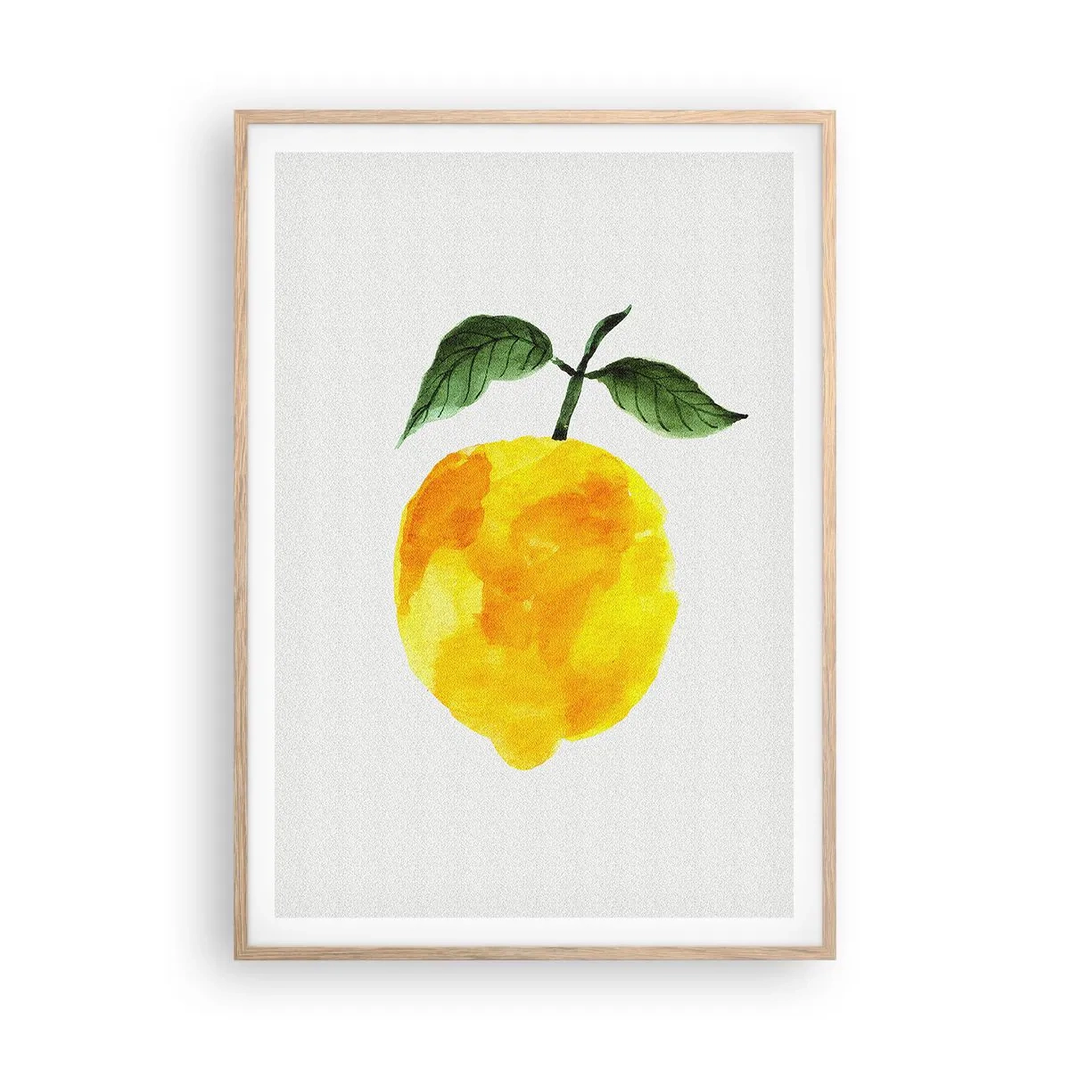 Plagát v ráme zo svetlého duba - Ako spoznať chuť slnka - 70x100 cm