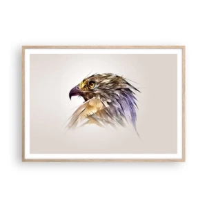 Plagát v ráme zo svetlého duba - Portrét bojovníka - 100x70 cm