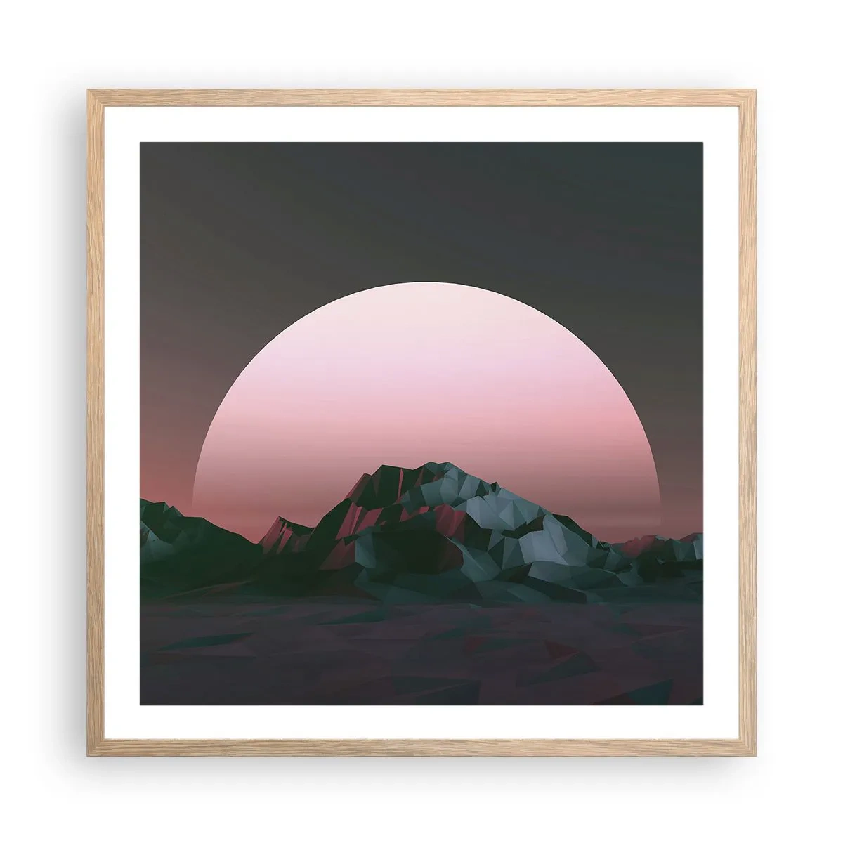 Plagát v ráme zo svetlého duba - V susednej galaxii - 60x60 cm