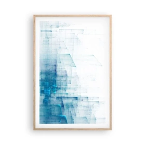 Plagát v ráme zo svetlého duba - Ako sa stal priestor - 61x91 cm