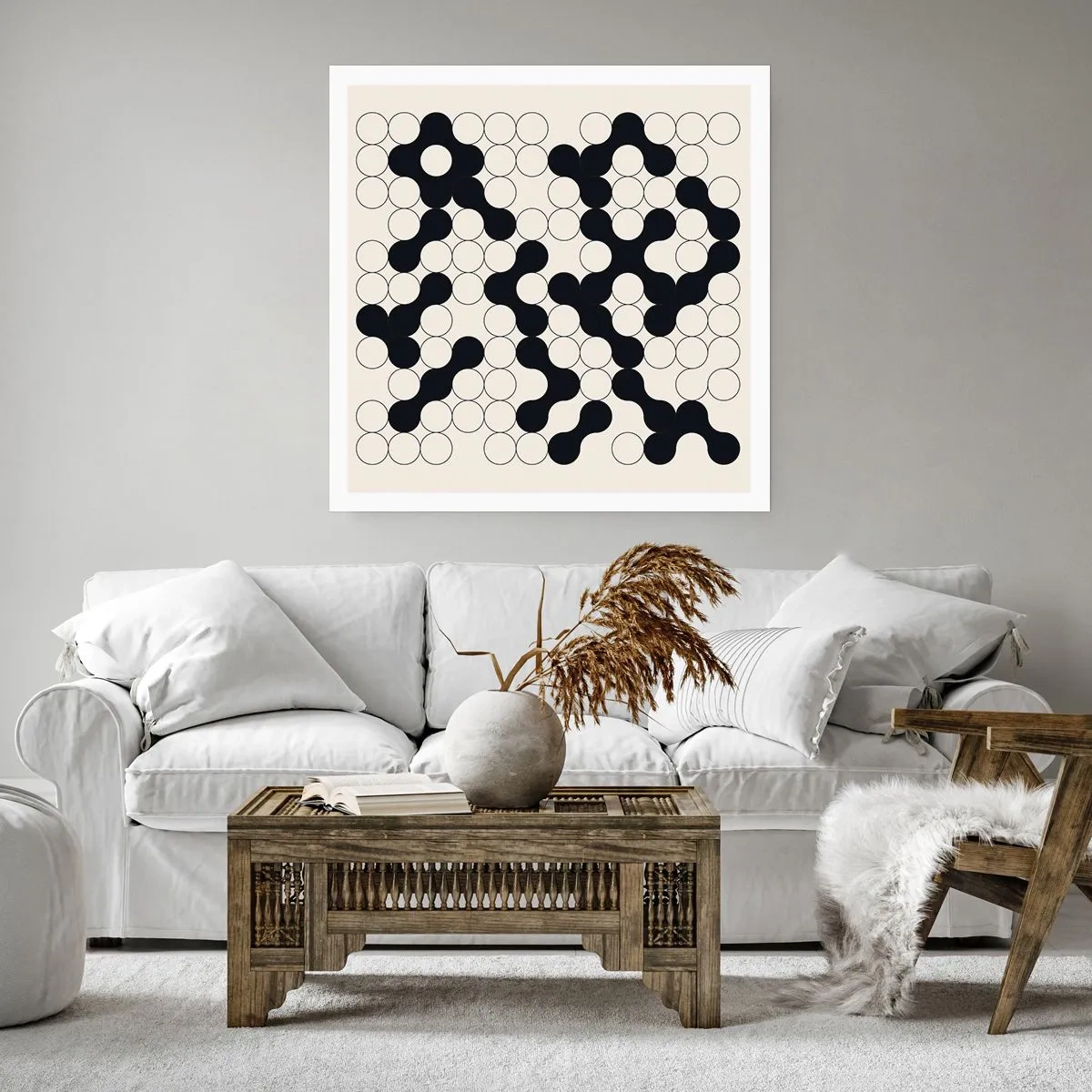 Plagát - Čínska hra – variácia - 60x60 cm