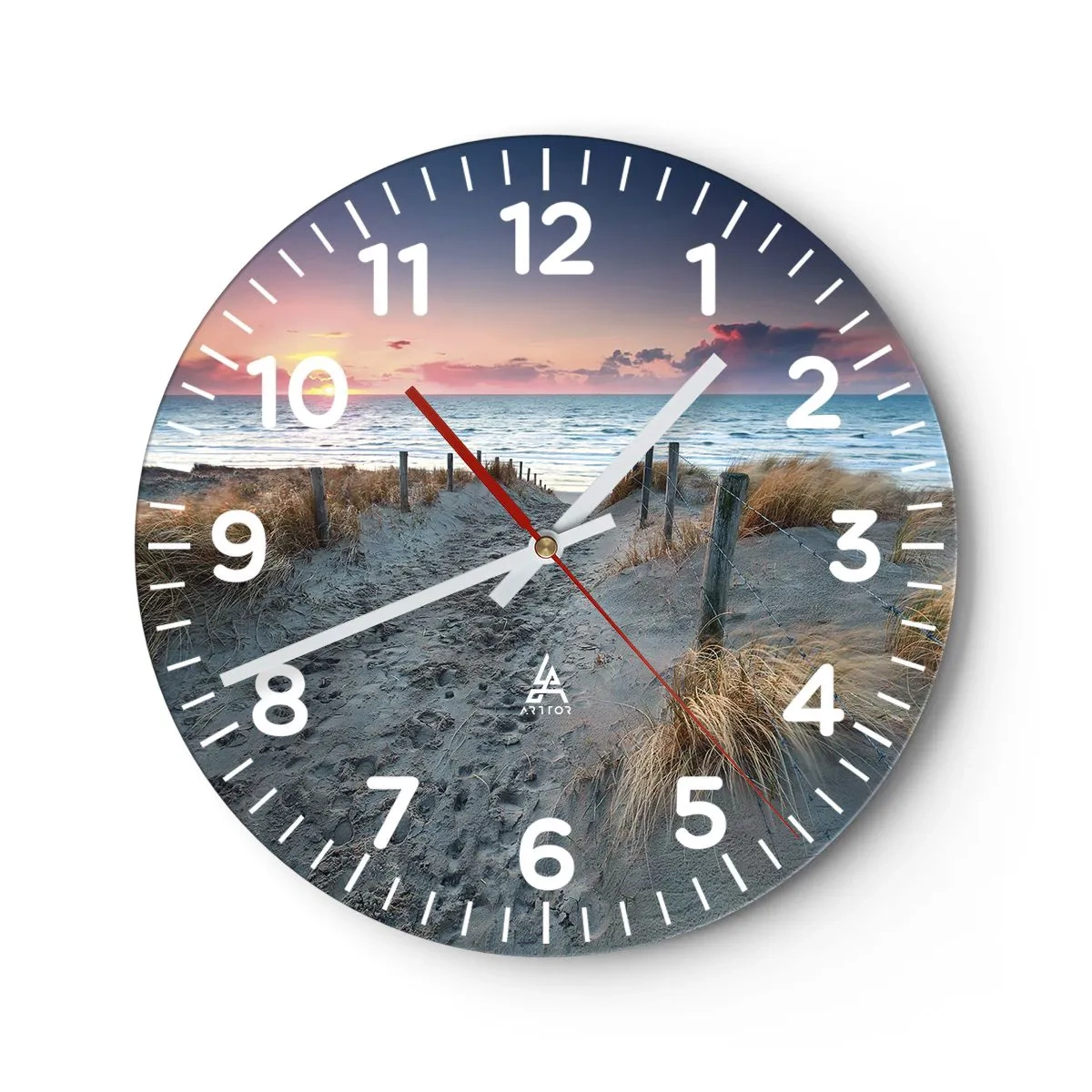 Nástenné hodiny - Šiel by som s tebou na kraj světa… - 40x40 cm