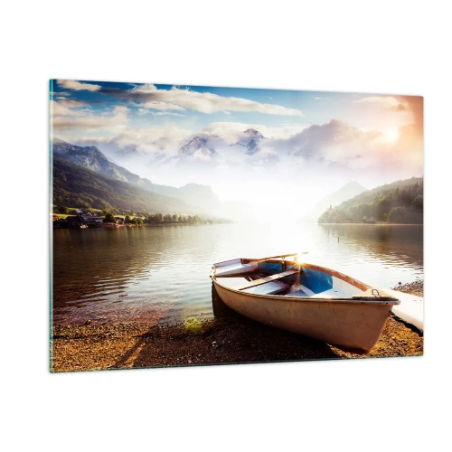 Obraz na skle - Pri veľkej a čistej vode - 120x80 cm