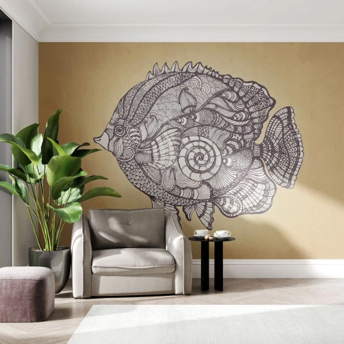 Fototapeta Standard Eco - Z oceánu ornamentov - Ryby, Ornament, Dekorácia - 400x280 cm