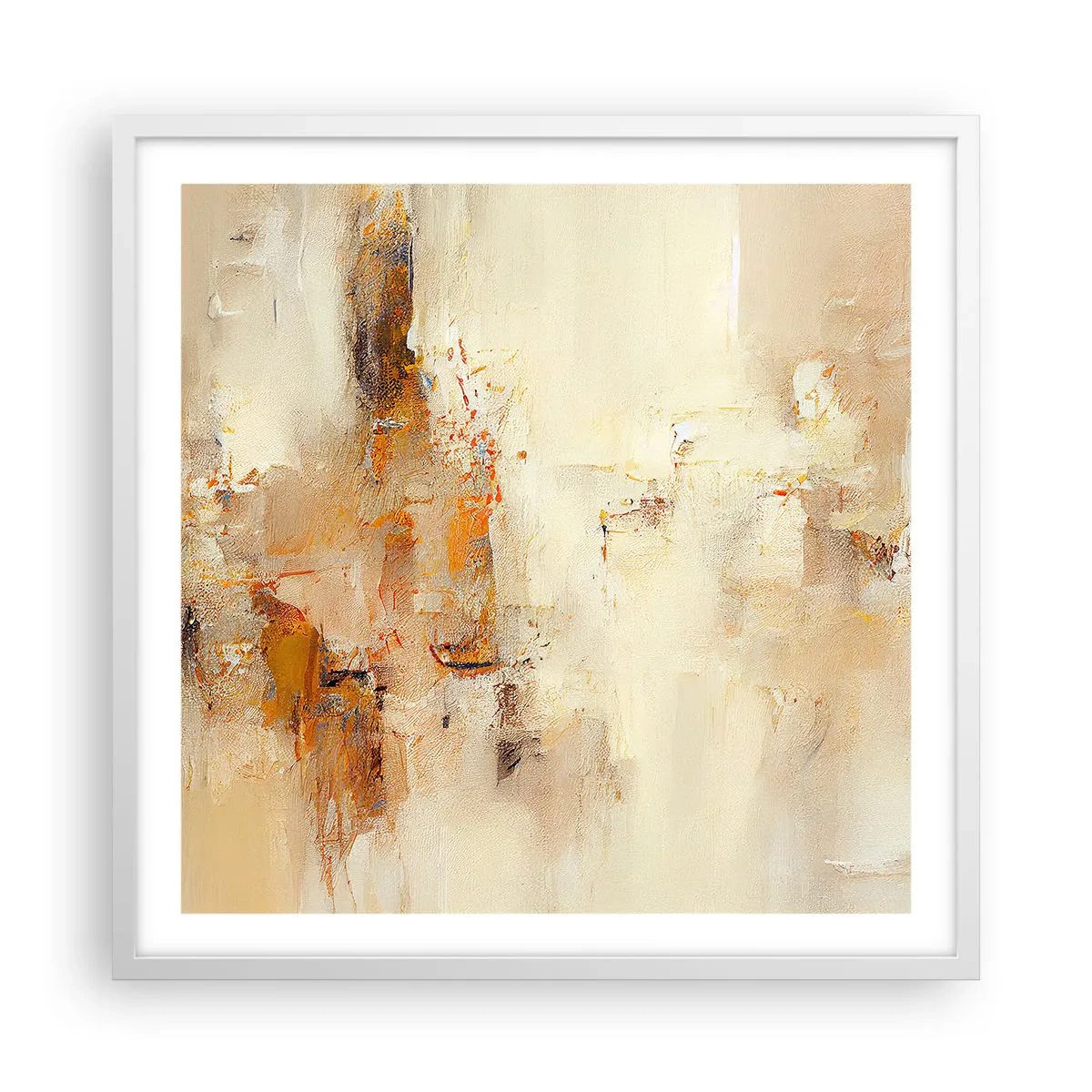 Plagát v bielom ráme - Duša jantáru - 60x60 cm