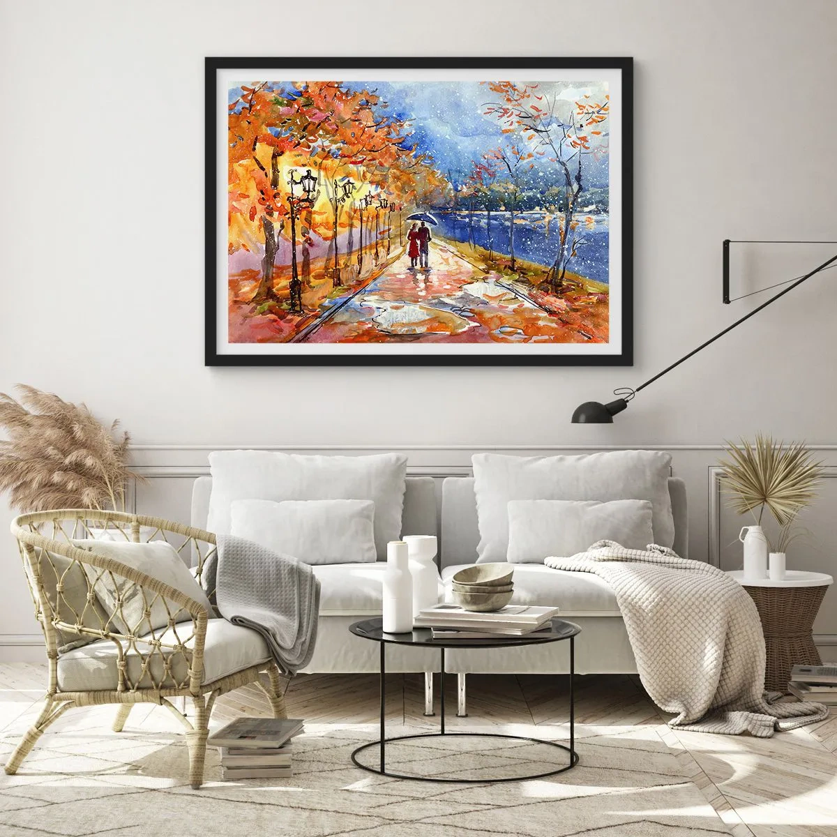 Plagát v čiernom ráme - Spoločne k hranici času - 50x40 cm