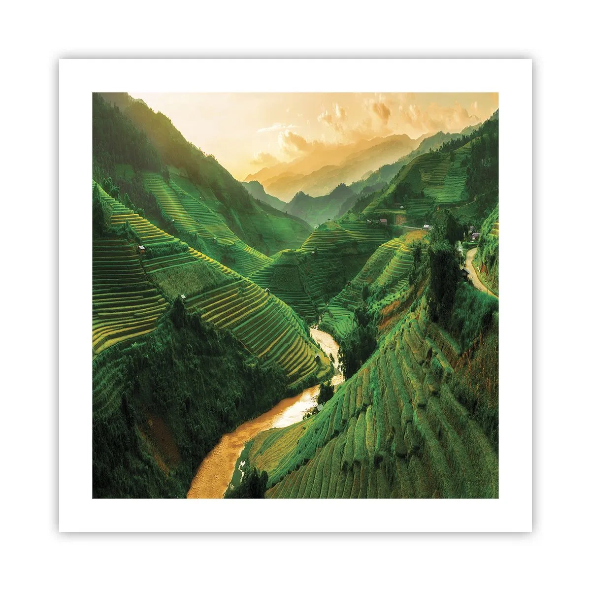 Plagát - Vietnamské údolie - 50x50 cm