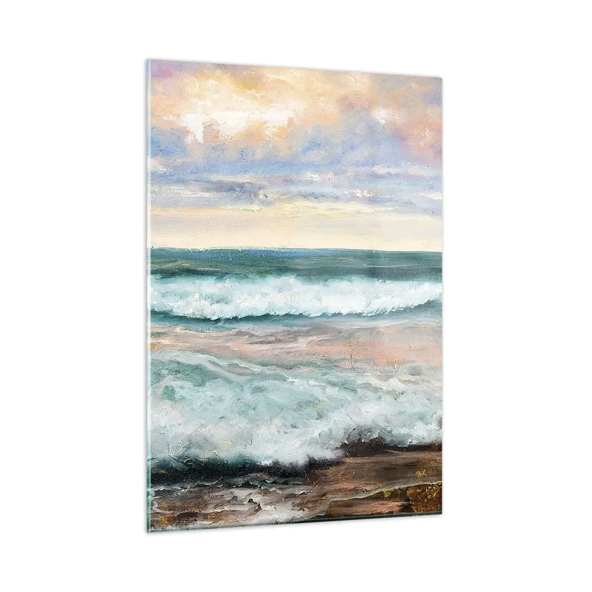 Obraz na skle - Tu uhladíš dušu - 50x70 cm