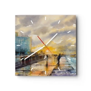 Nástenné hodiny - Život na pobreží - 40x40 cm