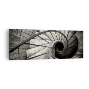 Obraz na plátne - Hore po schodoch, dole po schodoch - 140x50 cm