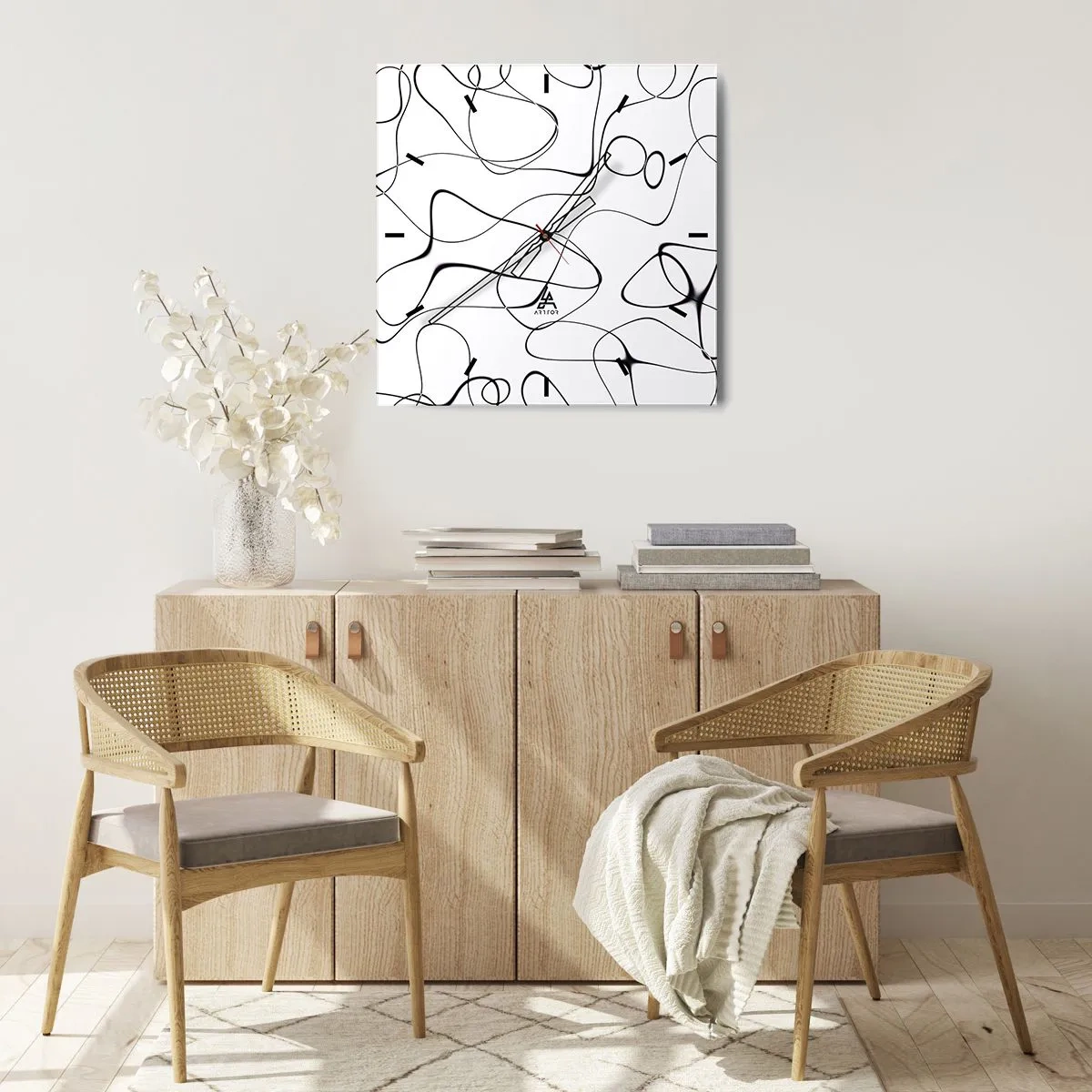 Nástenné hodiny - Cesty života, zákruty osudu - 40x40 cm