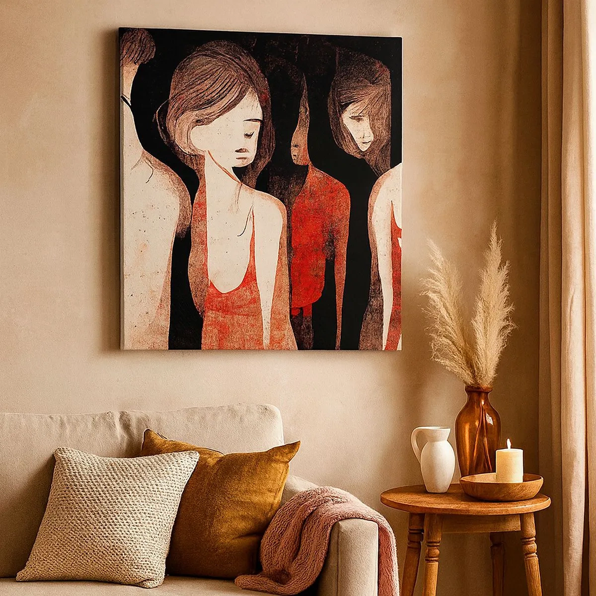 Obraz na plátne - Madony z temnoty - 30x30 cm