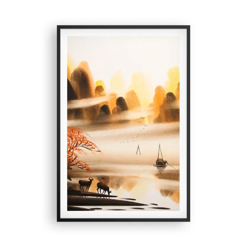 Plagát v čiernom ráme - Ďalej ako na Ďalekom východe - 61x91 cm