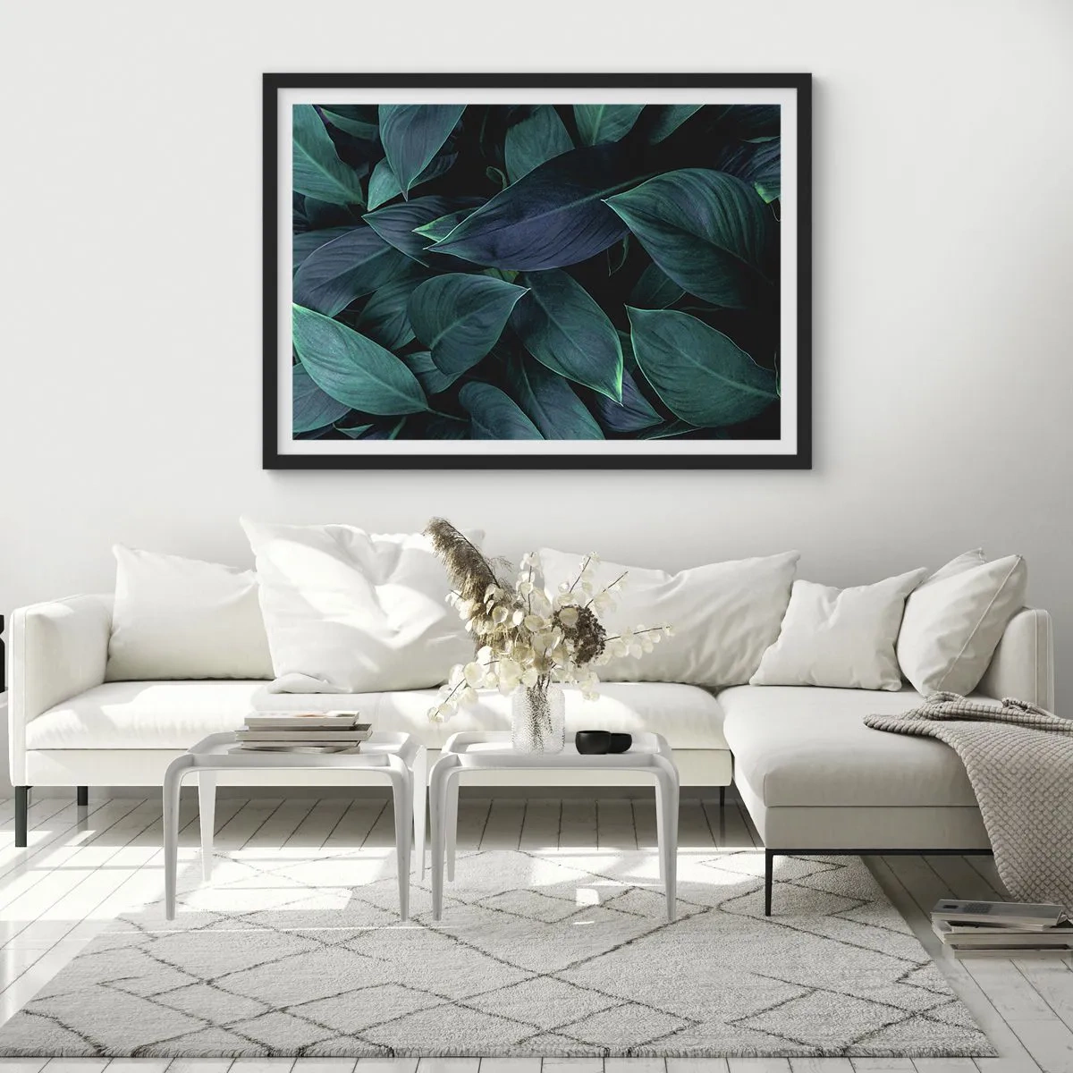 Plagát v čiernom ráme - Zeleň sama o sebe - 70x50 cm