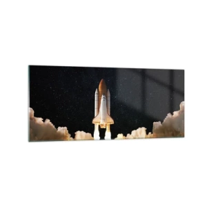 Obraz na skle - Ad astra! - 120x50 cm