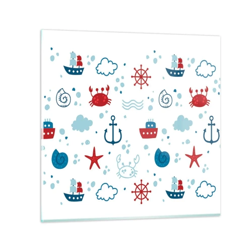 Obraz na skle - Morská rozprávka - 40x40 cm