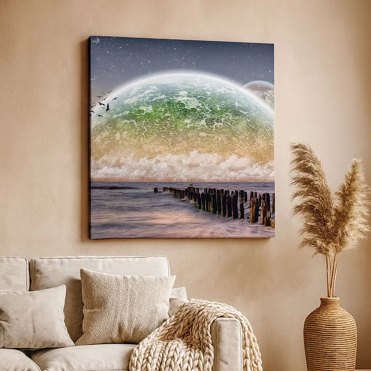 Obraz na plátne - A svet sa vynoril z vody - 30x30 cm