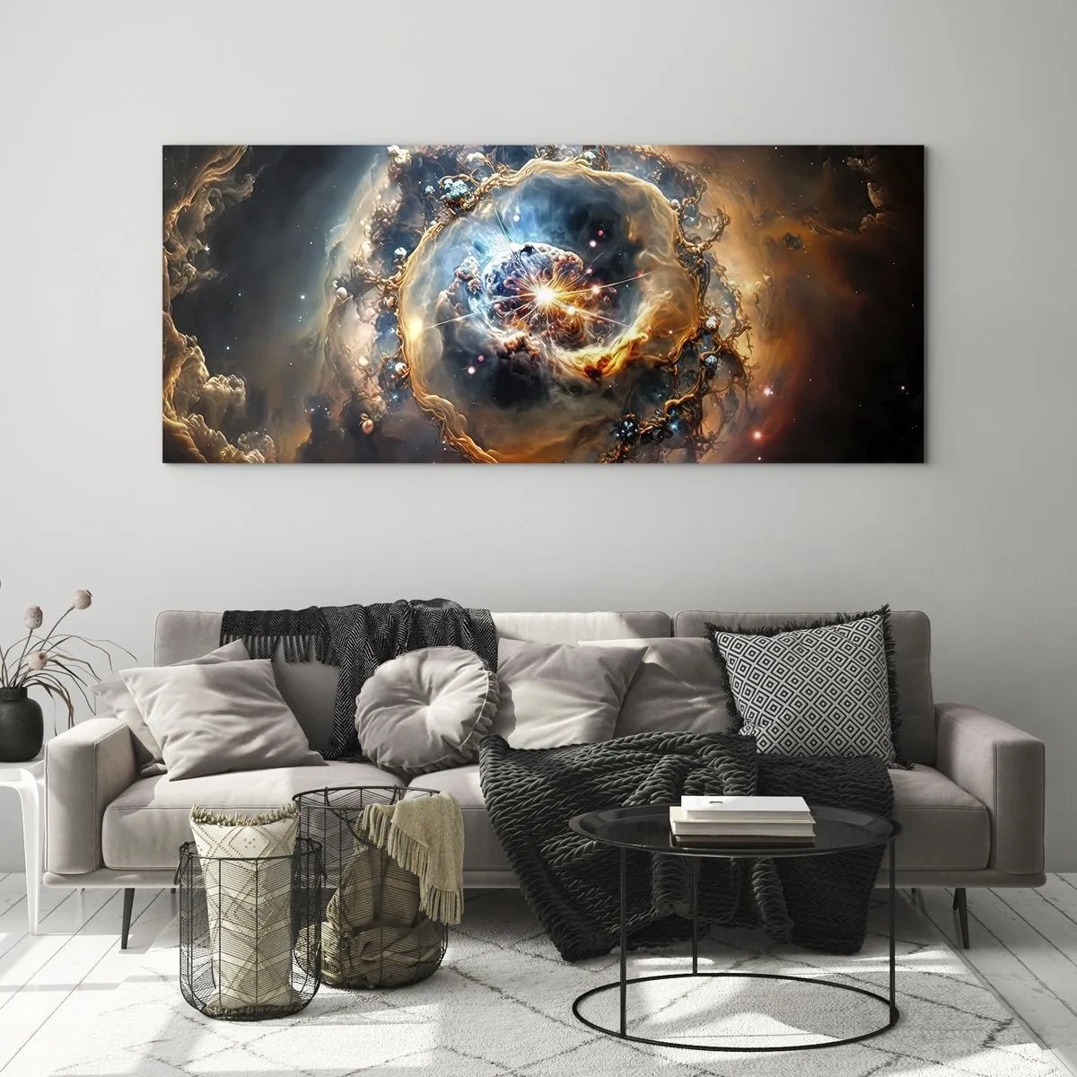 Obraz na skle - Začiatok - 100x40 cm