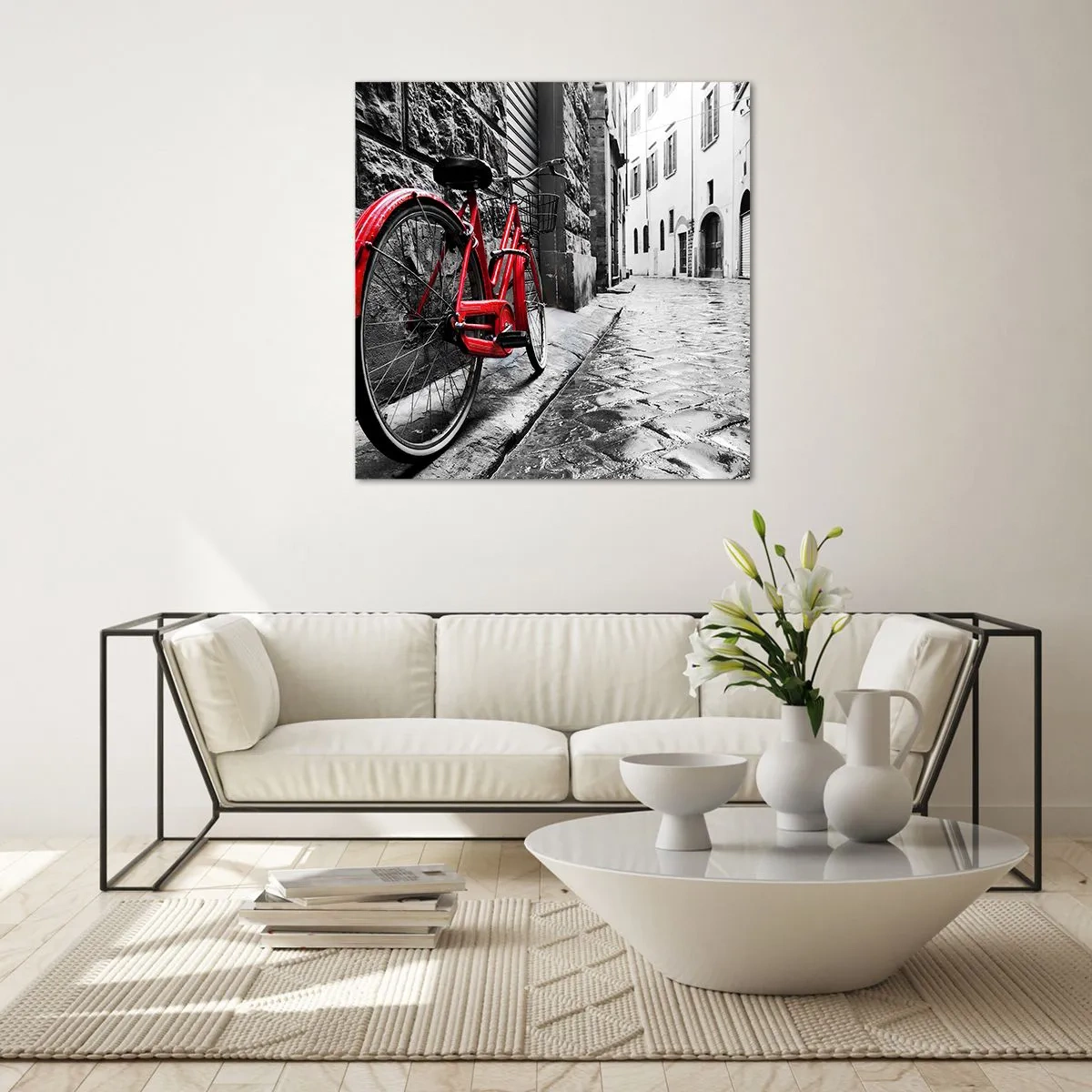 Obraz na skle - Skutočná krása nestarne - 70x70 cm