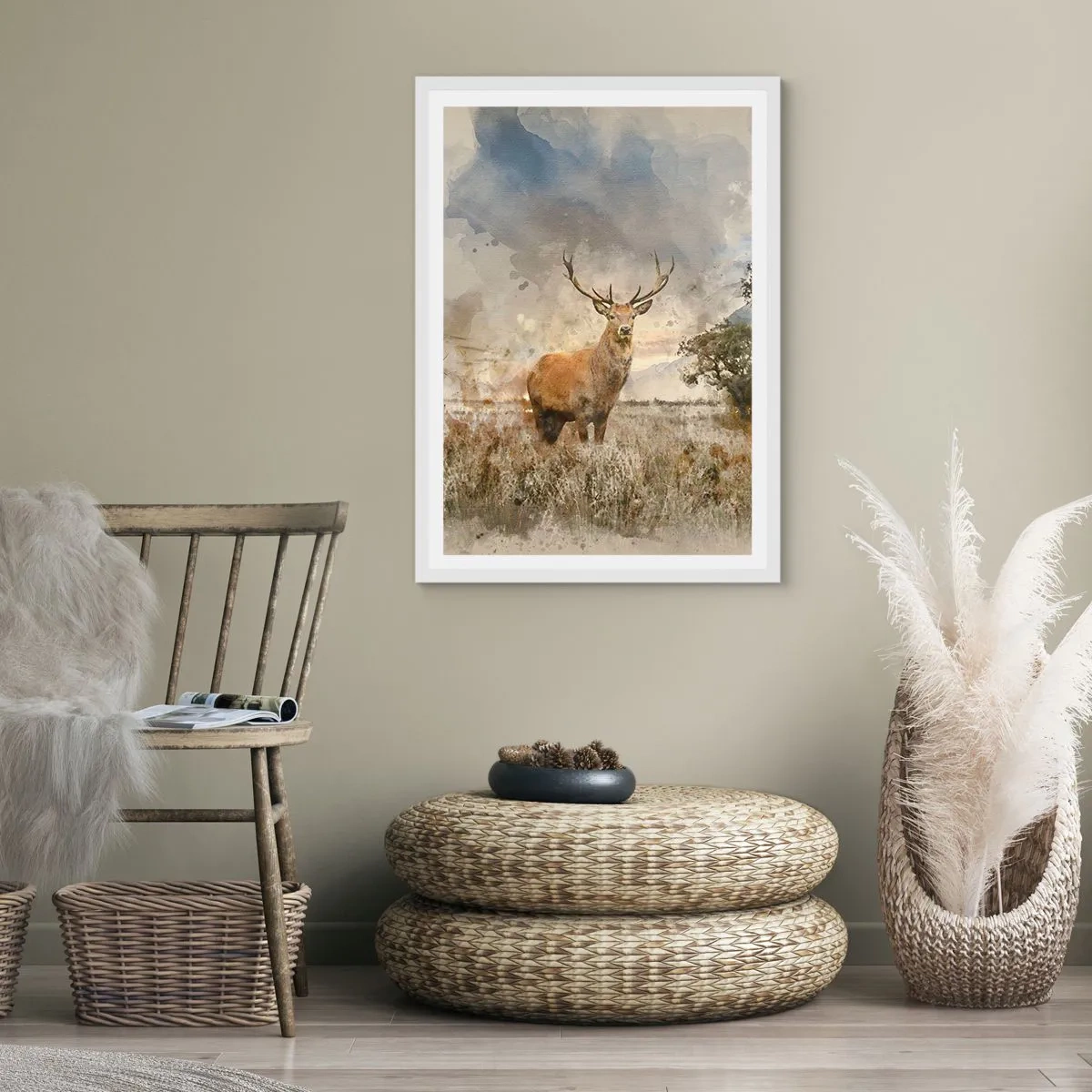 Plagát v bielom ráme - Dôstojnosť - sila - majestátnosť - 70x100 cm