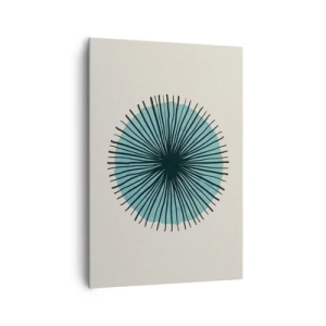 Obraz na plátne - Žiariaca modrá - 70x100 cm