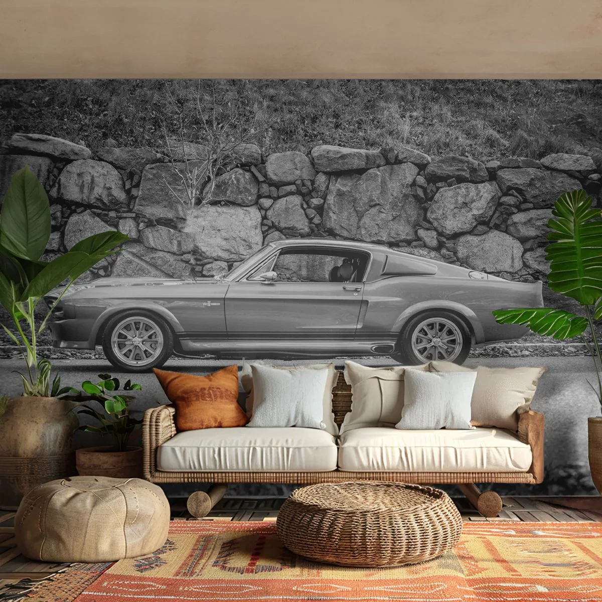 Fototapeta Premium Canvas - Legenda 60. rokov - Vintage auto, Automobilový priemysel, Športové autá - 250x175 cm