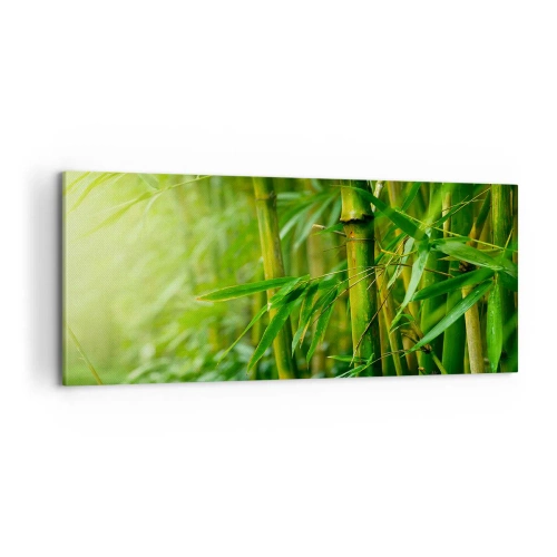 Obraz na plátne - Poznať samotnú zeleň - 100x40 cm