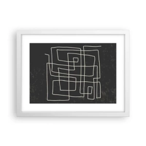 Plagát v bielom ráme - Nie je to tak jednoduché - 40x30 cm