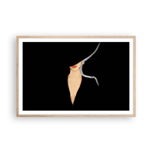 Plagát v ráme zo svetlého duba - Elegancia a štýl - 91x61 cm
