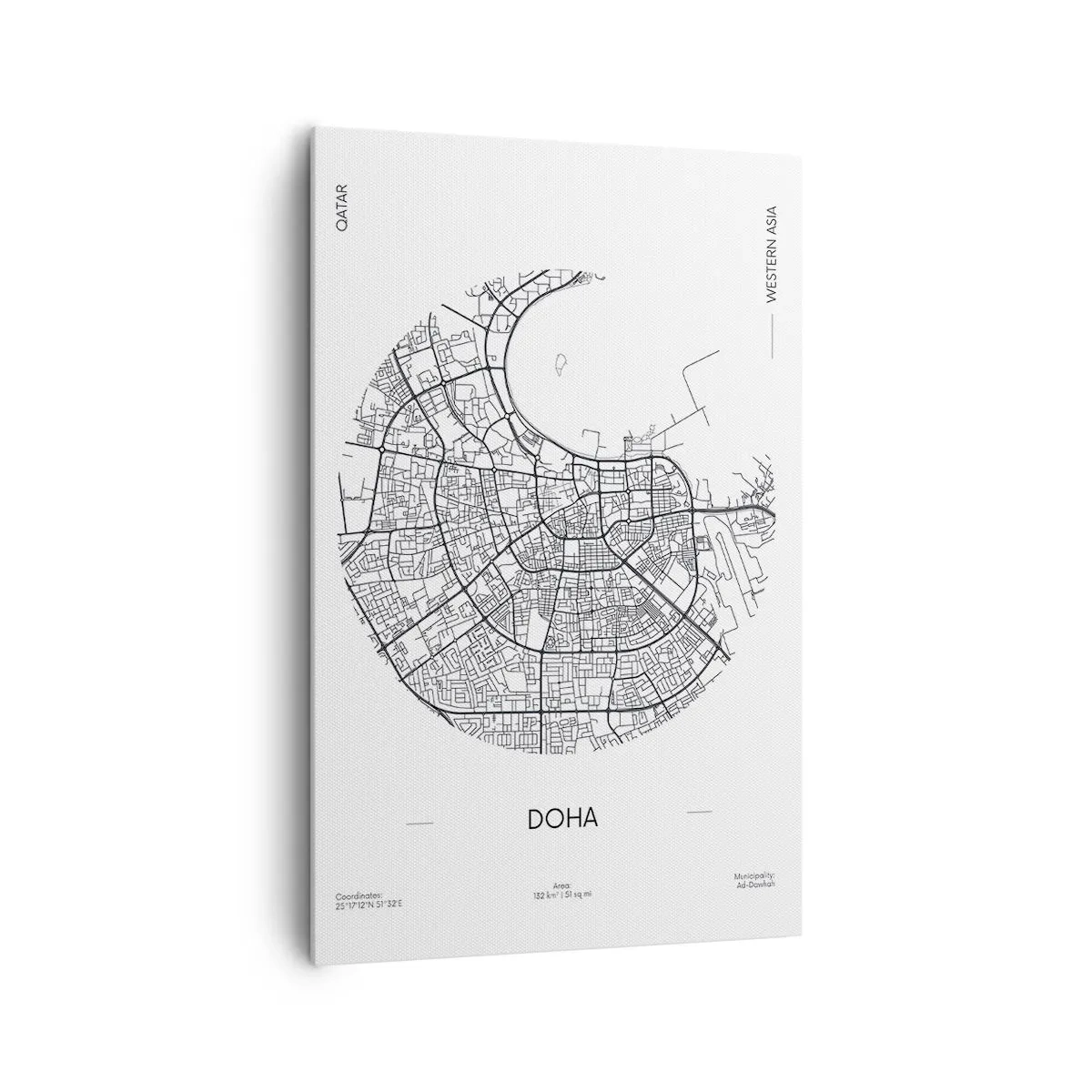 Obraz na plátne - Anatómia Dauhy - 80x120 cm