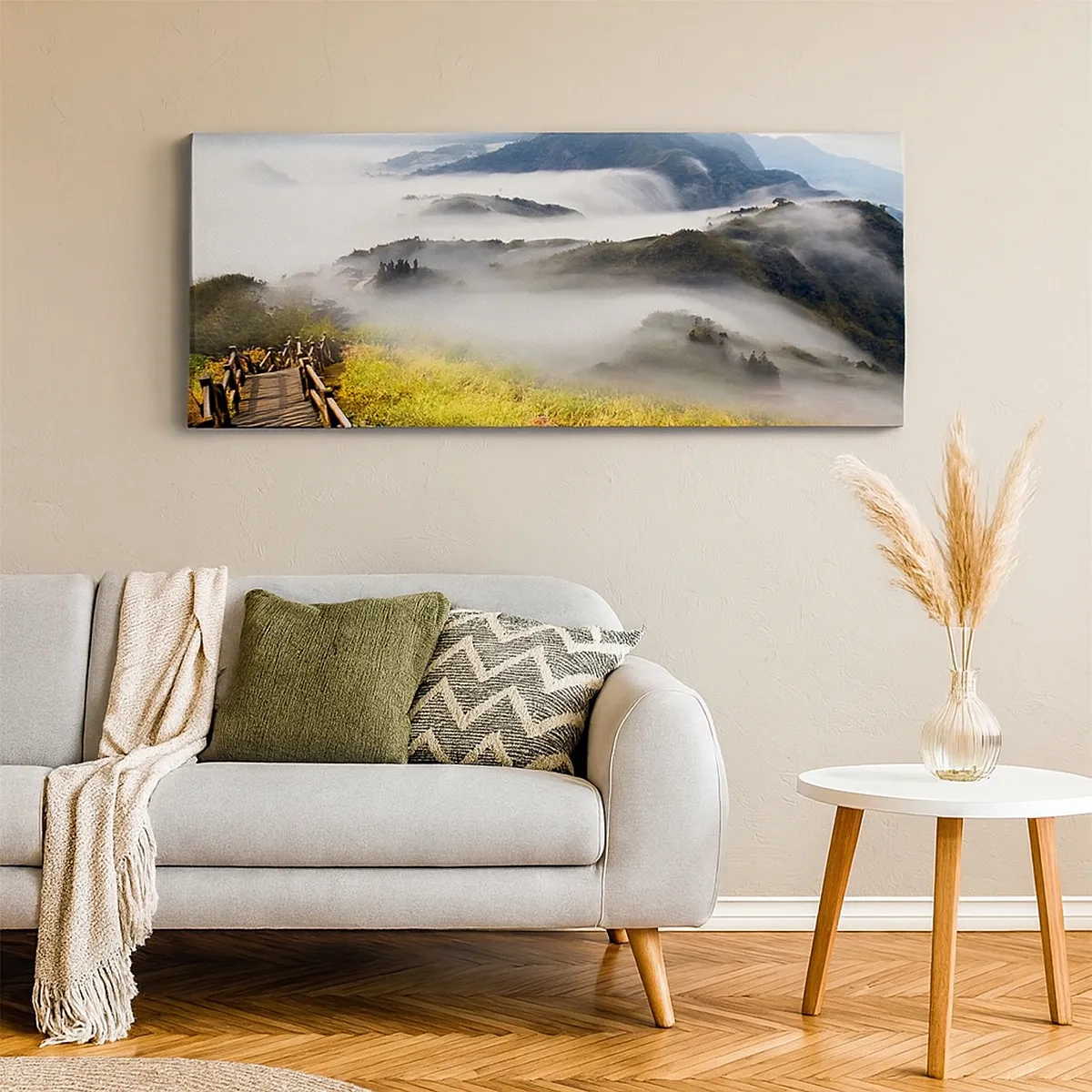 Obraz na plátne - Utkané zo žiary a hmly - 30x30 cm