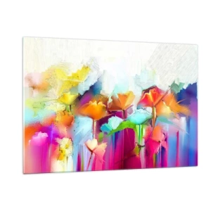 Obraz na skle - Dúha rozkvitla - 120x80 cm