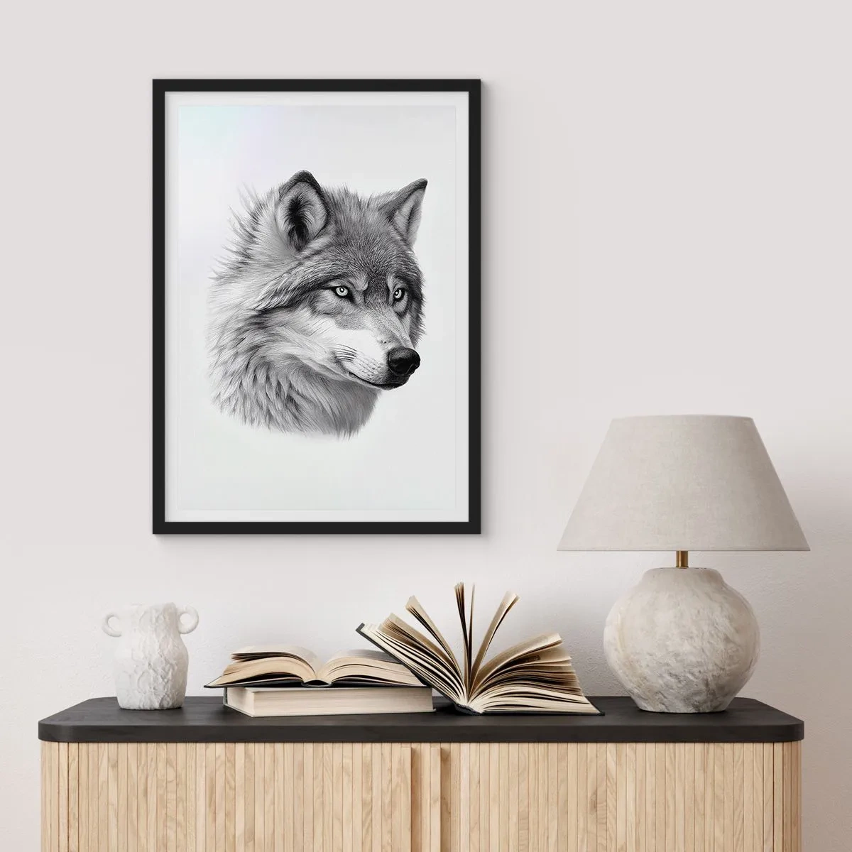 Plagát v čiernom ráme - Alfa – bezpochyby - 61x91 cm