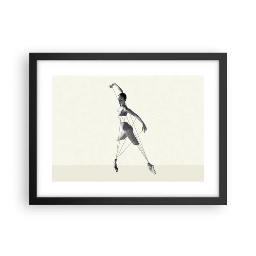 Plagát v čiernom ráme - V divadle sveta - 40x30 cm