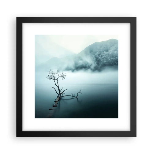 Plagát v čiernom ráme - Z vody a hmly - 30x30 cm