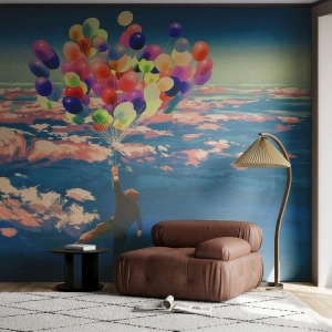 Fototapeta Premium Sand - Splnené sny detstva - Pre deti, Farebné balóny, Abstrakcia - 400x280 cm