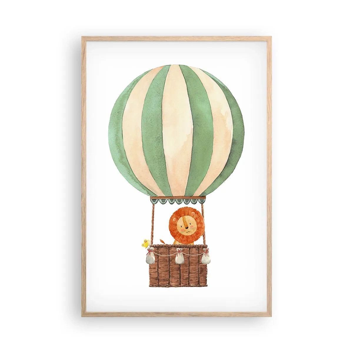 Plagát v ráme zo svetlého duba - Leonove cesty - 61x91 cm