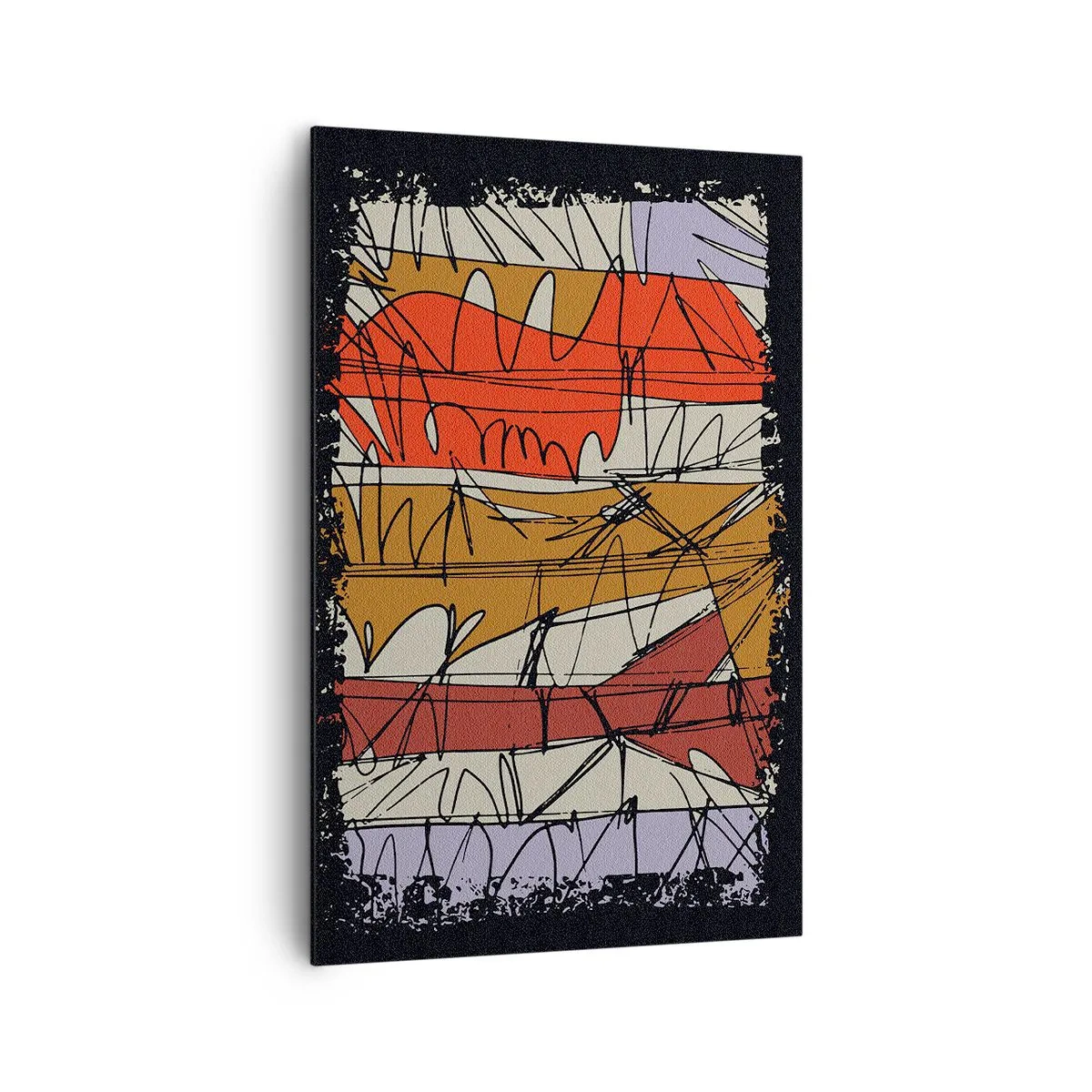 Obraz na plátne - Spontánna kompozícia - 80x120 cm