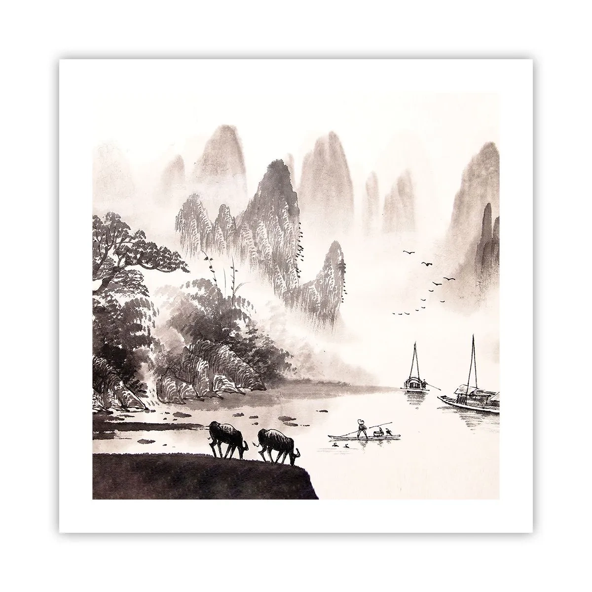 Plagát - Exotická všednosť Východu - 50x50 cm