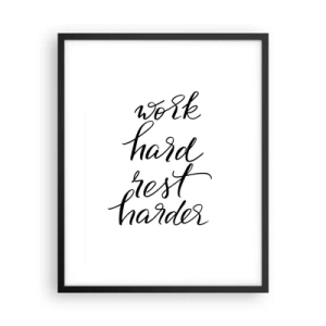 Plagát v čiernom ráme - Životná rovnováha - 40x50 cm